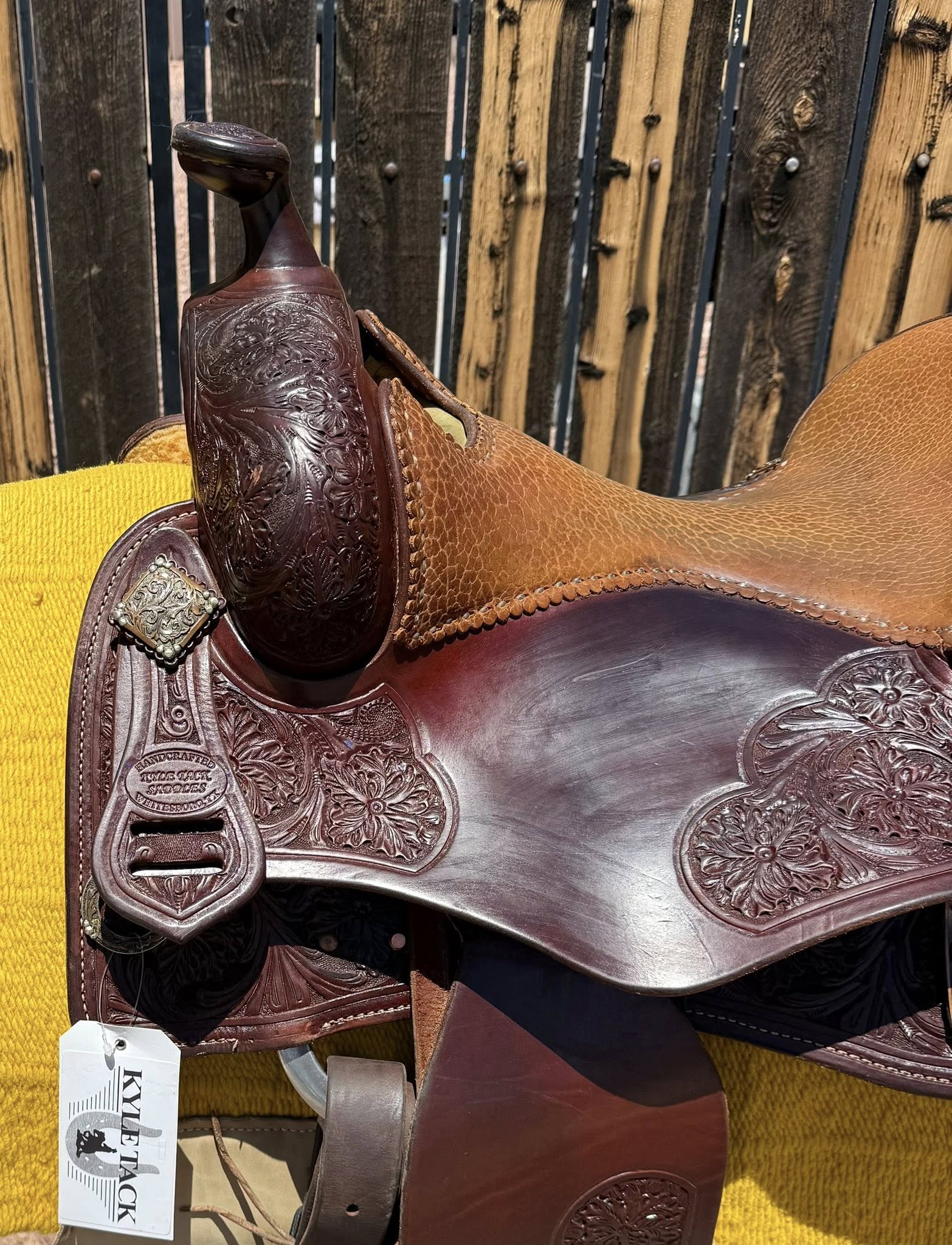 Kyle Tack Reiner 15.5 — left side with Kyle Tack tag