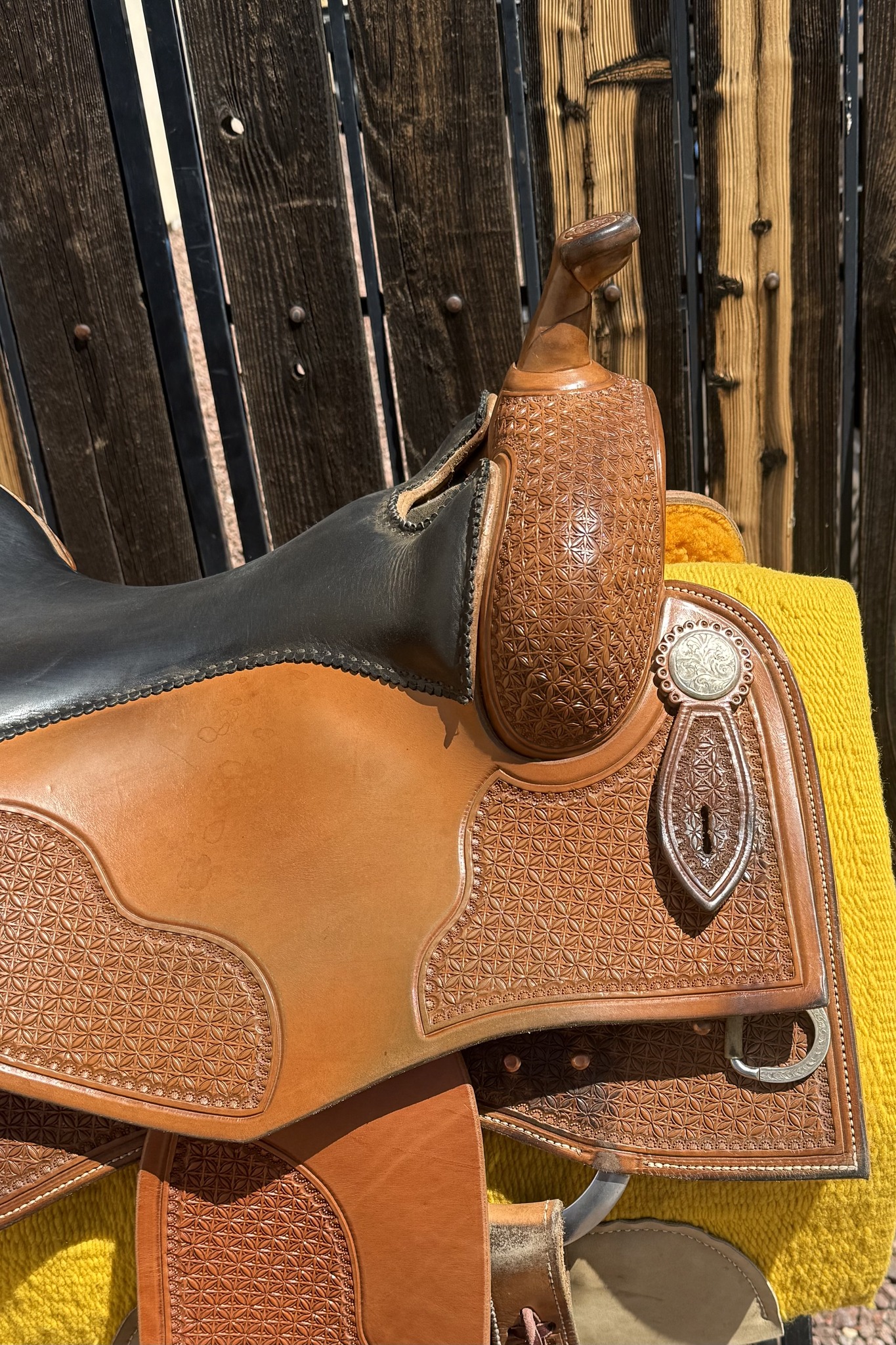 Kyle Tack Reiner 16 — horn and swell with silver concho