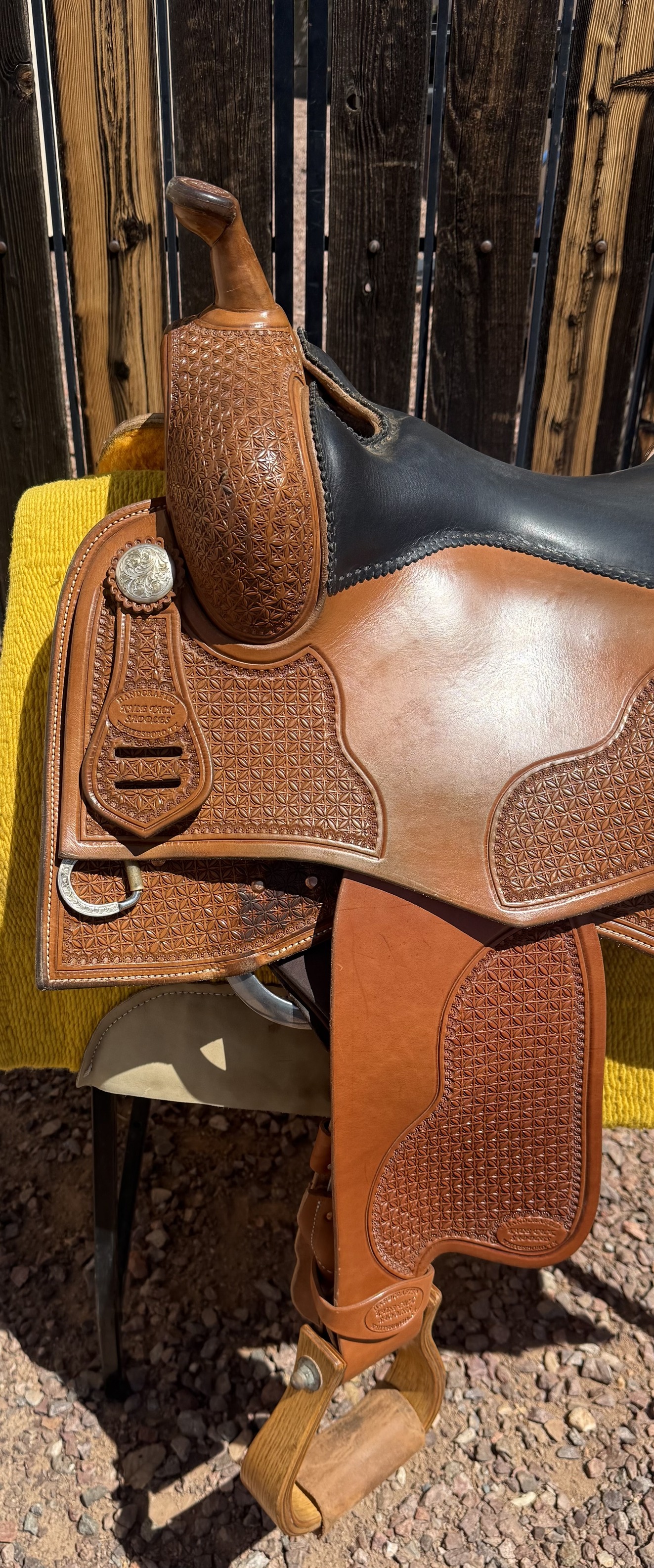 Kyle Tack Reiner 16 — left side with Kyle Tack Handcrafted badge