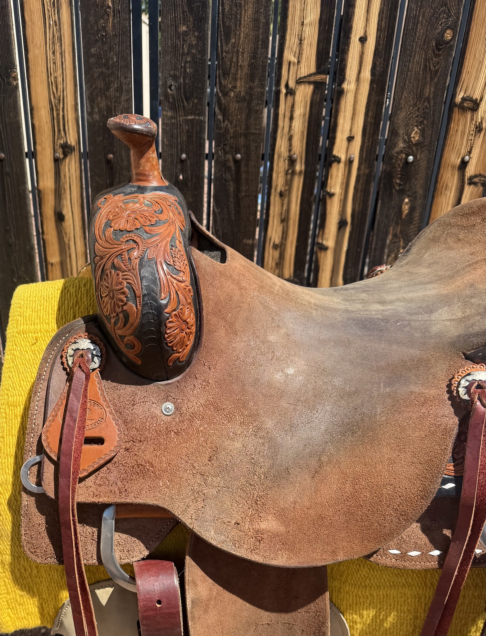 SRS Ranch Saddle — seat left side