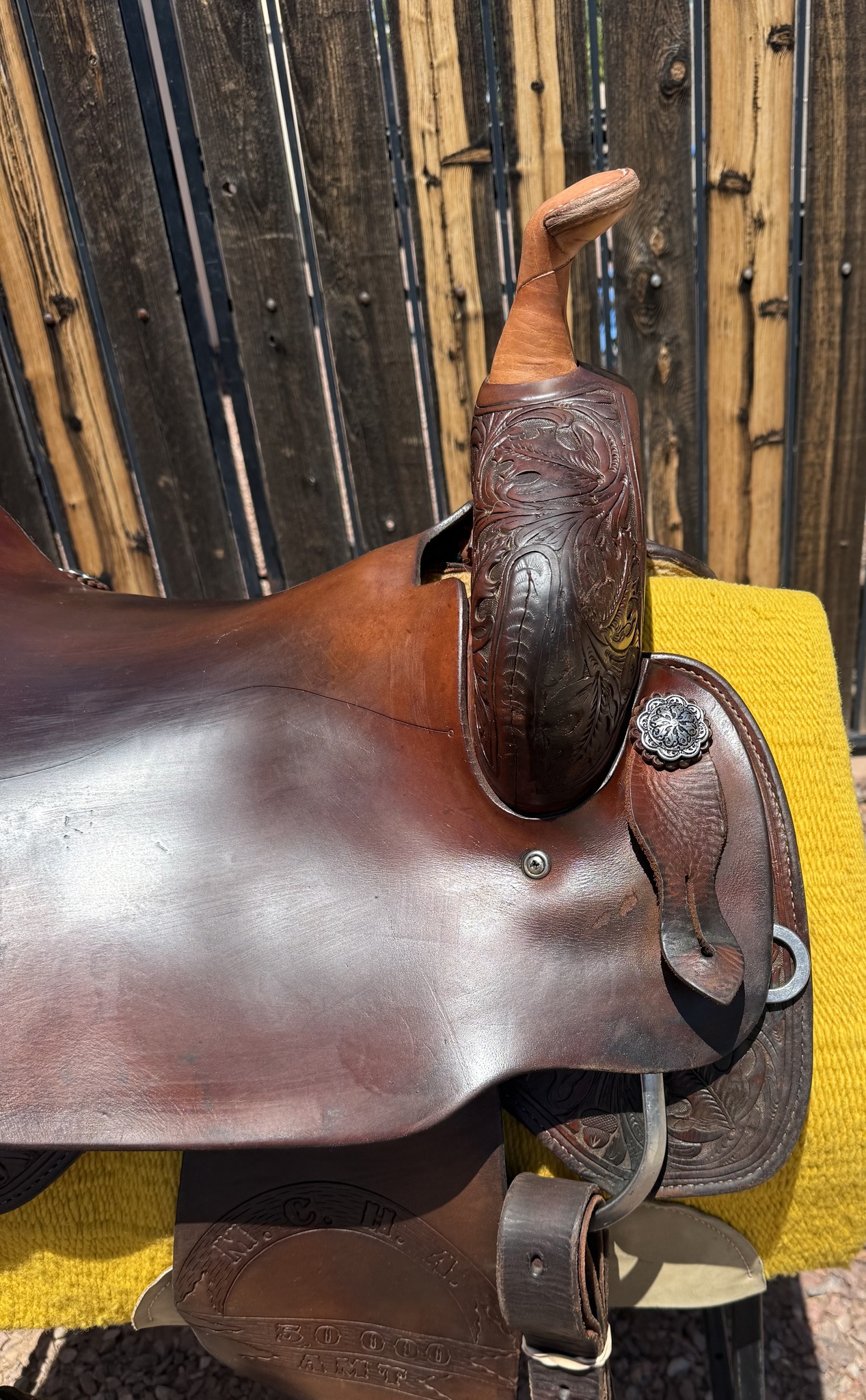 Teddy Johnson Cutter — horn and right swell detail
