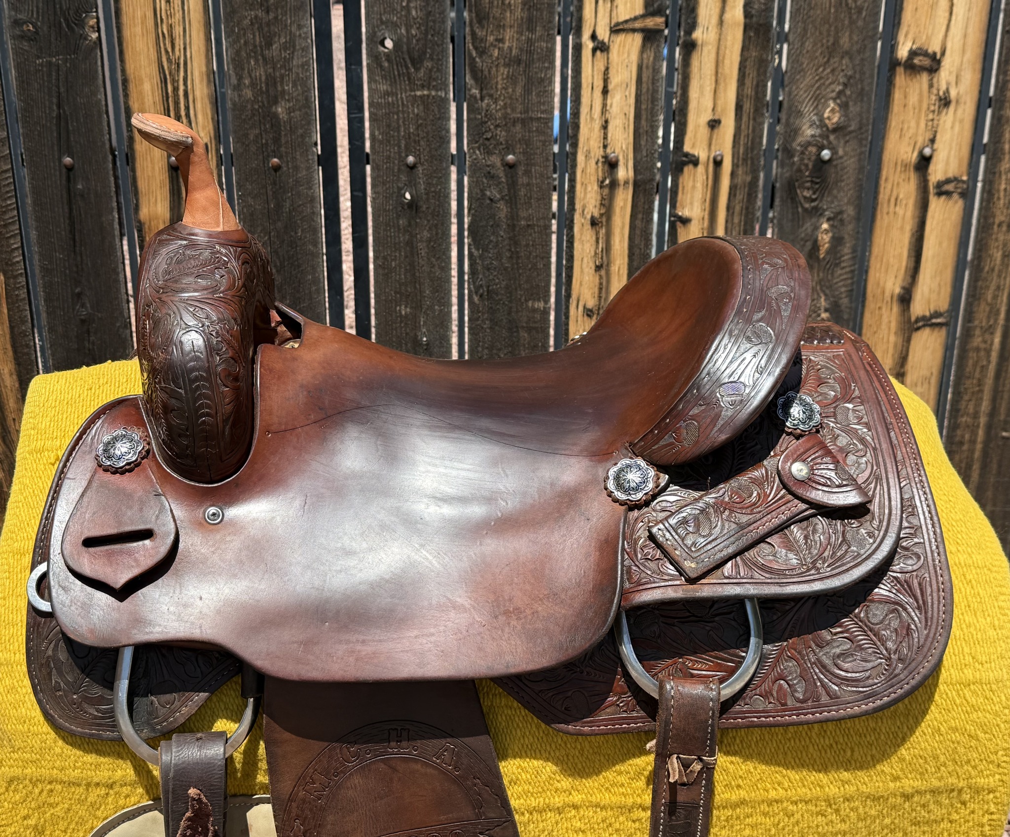 Teddy Johnson Cutter — 16" Seat — Full Floral — $1,195